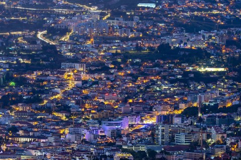Dusk over Funchal, Madeira, Portugal