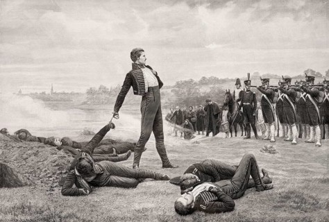 The shooting of Schill's Eleven Officers on 16 September 1809 near Wesel, War of the Fifth