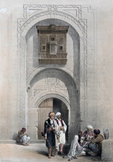 Modern villa in the Arabian architectural style of Cairo, Egypt, around 1850, Historical, digitally