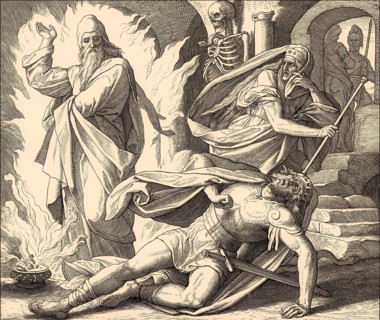 Saul Consults the Medium at Endor, Old Testament, by Julius Schnorr von Carolsfeld