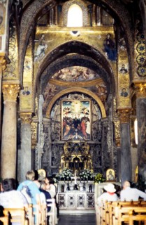 Byzantine wall paintings in the Sanctuary of San Giovanni, San Giovanni degli Eremiti, Palermo,