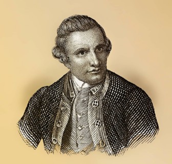 Portrait of Captain James Cook, 1728 - 1779, a British navigator and explorer, Portrait von Kapitän
