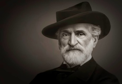 Giuseppe Fortunino Francesco Verdi, 1813 – 1901, Italian composer, digitally edited after a