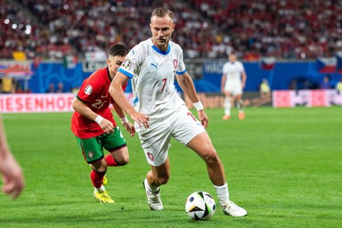 LEIPZIG, GERMANY - JUNE 18, 2024: Euro 2024 Groupe F match Portugal vs Czechia 2:1. In action
