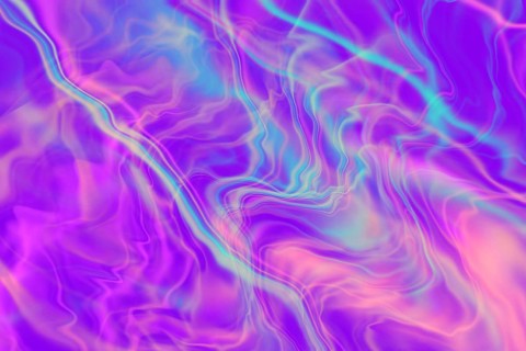 A captivating abstract design featuring iridescent swirls of vibrant purple, blue, and pink hues.