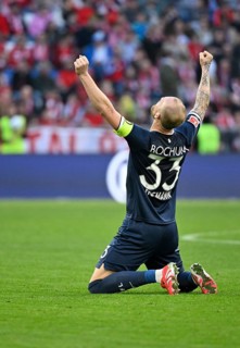 Final cheers, joy, happiness, jubilation for Philipp Hofmann VfL Bochum BOC (33) after away win