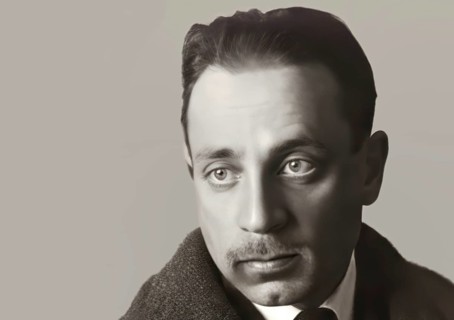 Portrait of Rainer Maria Rilke, 1875 – 1926, Austrian poet and novelist, digitally edited