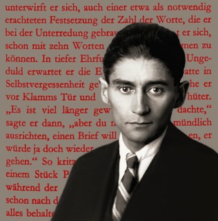 Portrait of Franz Kafka, 1883 – 1924, German-speaking Bohemian novelist, digitally edited according