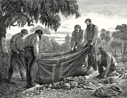 Robert O'Hara Burke's burial at Cooper's Creek, Irish explorer, Burke and Wills expedition,
