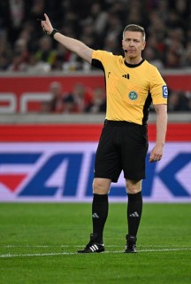 Referee Referee Tobias Welz Gesture Gesture MHPArena, MHP Arena Stuttgart, Baden-Württemberg,