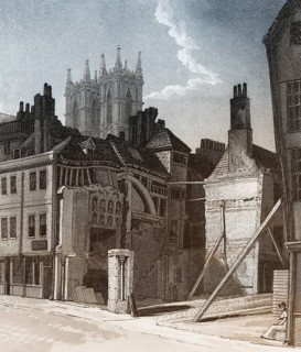 View on King Street, Westminster, London, UK, 1807