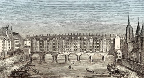 Pont au Change, 14th century, Paris, France