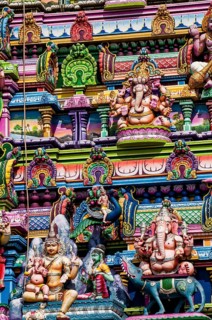 The Arul Mihu Navasakthi Vinayagar Hindu Temple, Victoria, Mahe, Republic of Seychelles, Indian