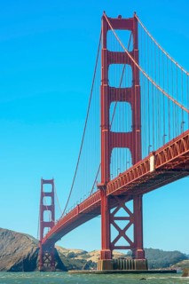View of Golden Gate Bridge, San Francisco, California, USA