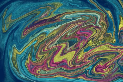 This image features a mesmerizing swirl of abstract art, showcasing vibrant colors blending