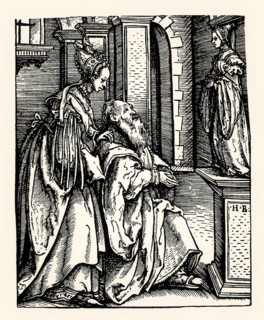 Solomon's Idolatry, Salomons Götzendienst, Hans Burgkmair the Elder, 16th century, digitally