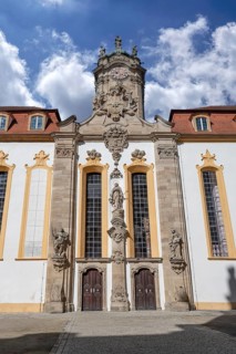 Castle church in the courtyard of the Ellingen residence, 13th century, remodelled in the 18th