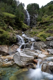 Froda Waterfall, Cascata La Froda, Sonogno, Verzasca Valley, Valle Verzasca, Canton Ticino,
