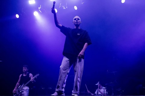 Singer Florent Salfati from LANDMVRKS live at Swiss Life Hall, Hanover, 13.01.2026