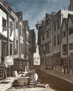 A view of the Little Sanctuary from West End, Westminster, London, UK, 1807
