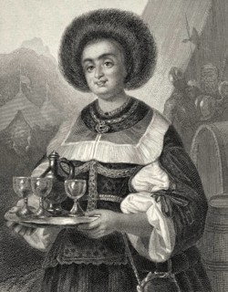 Justine Segedin, Gustel von Blasewitz, character from the drama Wallenstein by Friedrich Schiller,