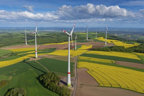 Wind power, wind energy plant, wind wheel, wind turbines, wind power plant, WEA, Kaiserslautern