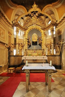 Altar room of the Chapel of Grace in the pilgrimage church of the Visitation of the Virgin Mary