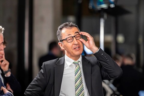 2026 state election in Baden-Württemberg. Election night in the state parliament. Cem Özdemir,