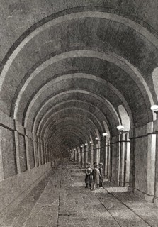 Der Themse-Tunnel, ein Unterwassertunnel unter der Themse in London, 19.