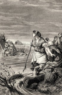 Scene from JOHANNA SEBUS, a poem by Johann Wolfgang von Goethe