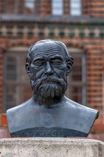 Bust of Friedrich Ludwig Gottlob Frege, 1848 -1925, was a German logician, mathematician and