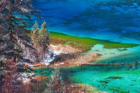 Jiuzhaigou, Sichuan, China – a UNESCO World Heritage nature reserve in the Min Mountains of