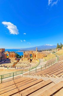 The Greek theatre, Taormina, Sicily, Italy