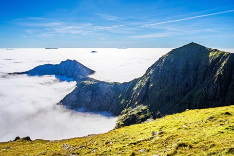Snowdon Massif, Snowdon Range, Snowdonia, North Wales, UK