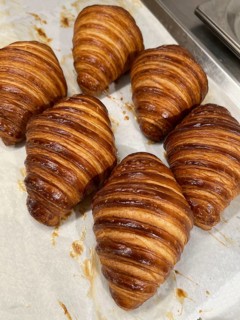 Freshly baked croissants, Vienna, Austria