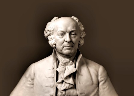 Bust of John Adams, 1735 - 1826, second President of the United States, digitally edited