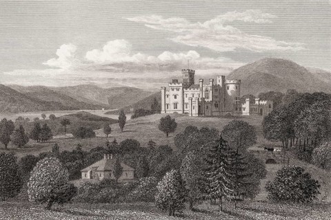 Castle Toward, Cowal peninsula, Argyll and Bute, Scotland, 19th century, from Modern Athens by Th.