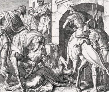 Death of Jezebel, Old Testament, by Julius Schnorr von Carolsfeld
