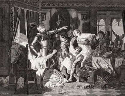 The stealing of the princes by Kunz von Kaufungen, 1455
