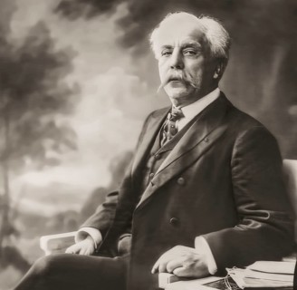 Portrait of Gabriel Urbain Fauré, 1845 – 1924, French composer, digitally edited according to a