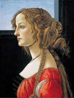 Profilbildnis einer jungen Frau, wahrscheinlich Simonetta, Profile portrait of a young woman,