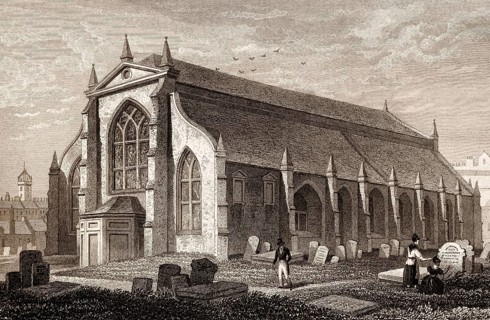 Greyfriars Kirk, Edinburgh, Scotland, 19th century, from Modern Athens by Th. H. Shepherd