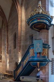 Pulpit of the Church of St Nicholas and St Ulrich, Kirchenberg 15, Nuremberg-Mögeldorf, Middle