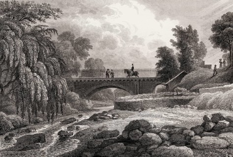 Stock Bridge, Water of Leith, Edinburgh, Scotland, 19th century, from Modern Athens by Th. H.
