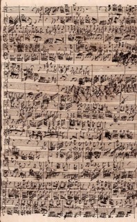 Johann Sebastian Bach's autograph of the church cantata Meine Seel erhebt den Herren, BWV 10