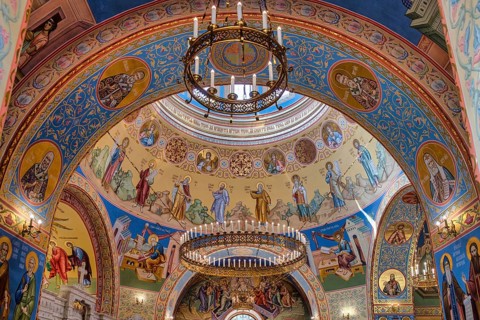 Church interior. Gelendzhik. Russia