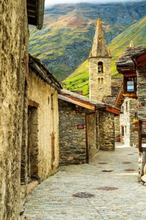 France, Alpes, region Auvergne-Rhône-Alpes, Grajisch Alps, Departement Savoie, old village of