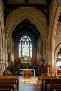 Interior of Christ Church, Old Town, Swindon, Wiltshire, England, UK built in 1851