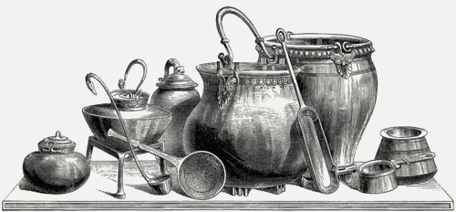 Kitchen instruments in ancient Rome