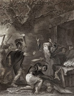 Das römische Massaker an den keltischen Druiden auf der Insel Anglesey im Jahr 61 nach Christus